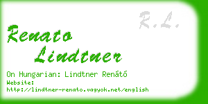 renato lindtner business card
